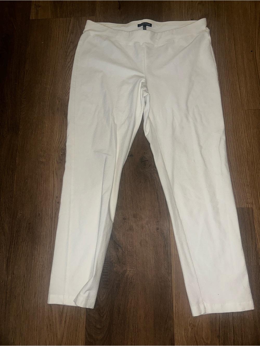 Eileen Fisher White Women's Straight Leg Chinos